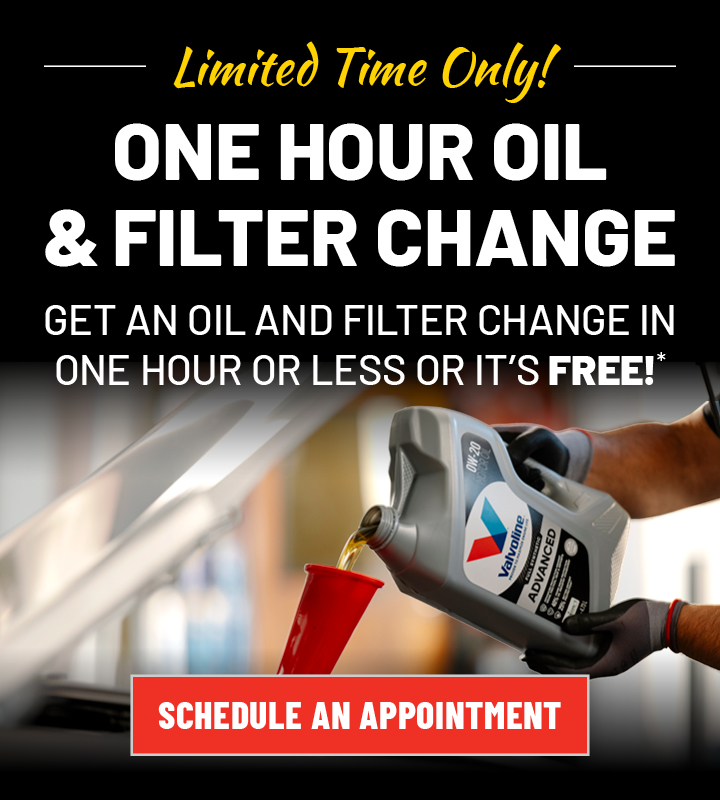 One hour or less oil change
